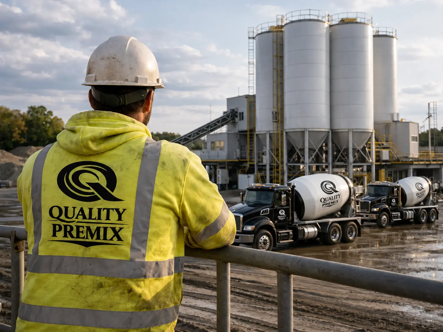 Quality Premix team member on site at the Dandenong plant